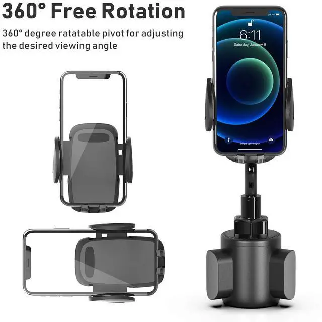 Alt view image 2 of 7 - _Mega Brand  for Your Car, Cup Holder Phone Mount, Universal Adjustable Gooseneck Cup Holder Cradle Car Mount for iPhone 16/15/14/13/12/11/Pro Max/X/Xs/XsMax/8/8Plus,Samsung,Huawei,LG, Sony