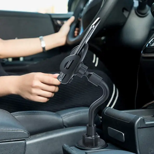 Alt view image 6 of 7 - _Mega Brand  for Your Car, Cup Holder Phone Mount, Universal Adjustable Gooseneck Cup Holder Cradle Car Mount for iPhone 16/15/14/13/12/11/Pro Max/X/Xs/XsMax/8/8Plus,Samsung,Huawei,LG, Sony
