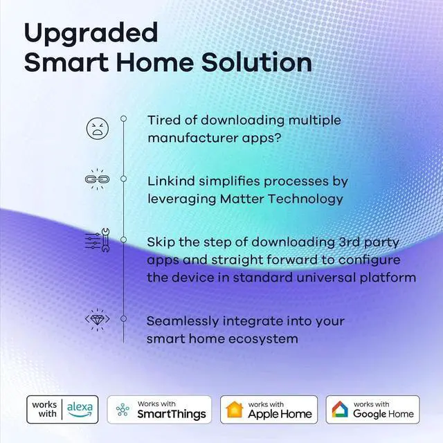 Alt view image 3 of 7 - _Mega Brand Smart Light Bulb, Smart Bulbs Work with Apple Home/Siri/Alexa/Google Home/SmartThings, LED Color Changing Light Music Sync RGTBW, Smart Home, 60W 800LM A19 E26 2.4Ghz WiFi Only, 2 Pack