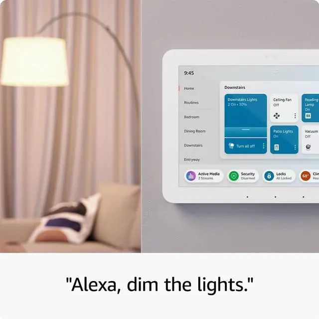 Alt view image 3 of 5 - _Mega Brand Echo Hub | 8 smart home control panel with Alexa | Compatible with thousands of devices