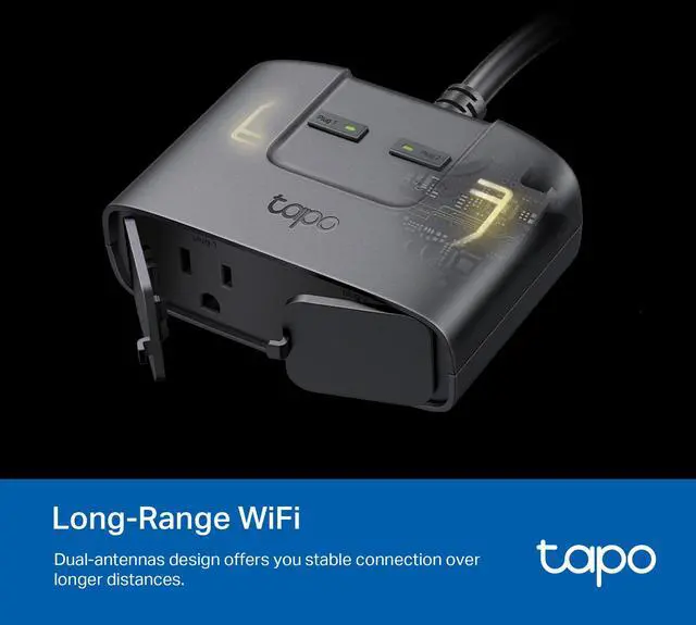 Alt view image 5 of 7 - _Mega Brand Matter Outdoor Smart Plug, 2 Individual outlets, IP65 Weather Resistance, Works with Apple Home, Alexa, Google Home, Long Wi-Fi Range, 2.4G Wi-Fi Only, ETL Certified
