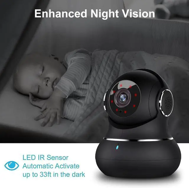Alt view image 4 of 7 - litokam 2K Indoor Security Camera, 360° Cameras for Home Security Indoor with Motion Detection, Pet Cam with Phone App, Baby Monitor-Night Vision