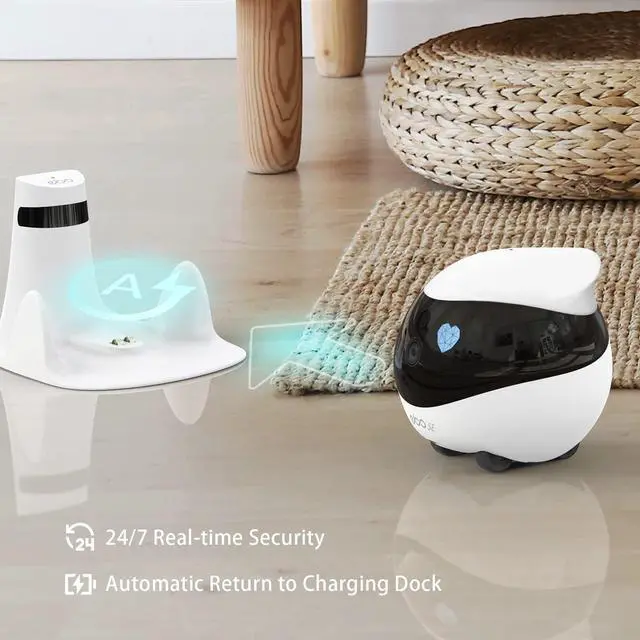 Alt view image 5 of 7 - _Mega Brand Home Security Camera EBO SE: 1080P Indoor Cam Battery-Operated, Auto-Recharge, Night Vision, Wireless Camera for Pet/Elderly/Baby, 2-Way Talk, Local Storage, APP Control
