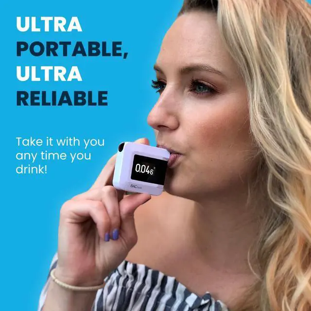 Alt view image 3 of 6 - _Mega Brand C8 Breathalyzer | Professional-Grade Accuracy | Optional Wireless Smartphone Connectivity | Compatible w/ Apple iPhone, Google & Samsung Android Devices | Apple HealthKit Integration