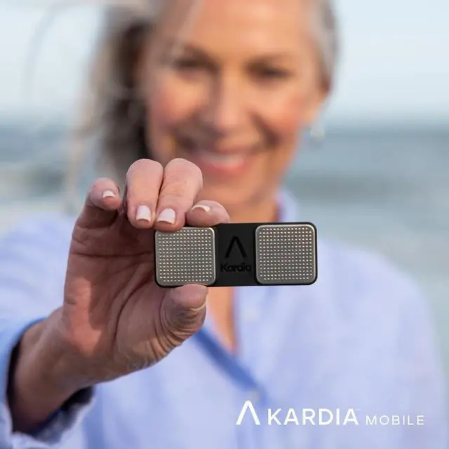 Alt view image 6 of 6 - _Mega Brand KardiaMobile 1-Lead Personal EKG Monitor Record EKGs at Home Detects AFib and Irregular Arrhythmias Instant Results in 30 Seconds Easy to Use Works with Most Smartphones