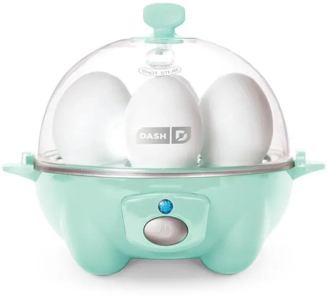 Main image of _Mega Brand Rapid Egg Cooker: 6 Egg Capacity Electric Egg Cooker for Hard Boiled Eggs, Poached Eggs, Scrambled Eggs, or Omelets with Auto Shut Off Feature - Aqua, 5.5 Inch (DEC005AQ)
