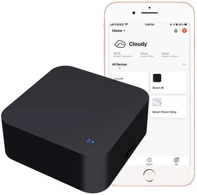 Main image of _Mega Brand Controller Smart Home Infrared Universal Remote Blaster,One for All Control AC TV DVD CD AUD Air Conditioner SAT etc,No Hub Required Compatible with Alexa and Google Home(IR)