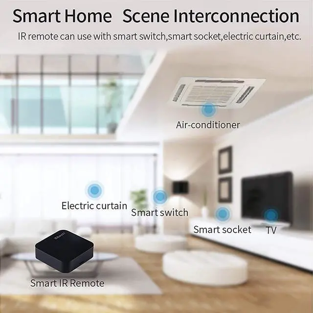 Alt view image 7 of 7 - _Mega Brand Controller Smart Home Infrared Universal Remote Blaster,One for All Control AC TV DVD CD AUD Air Conditioner SAT etc,No Hub Required Compatible with Alexa and Google Home(IR)