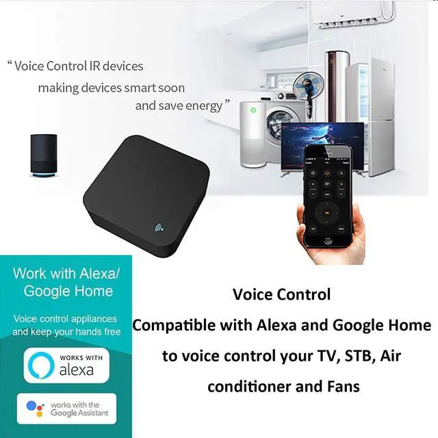 Alt view image 5 of 7 - _Mega Brand Controller Smart Home Infrared Universal Remote Blaster,One for All Control AC TV DVD CD AUD Air Conditioner SAT etc,No Hub Required Compatible with Alexa and Google Home(IR)