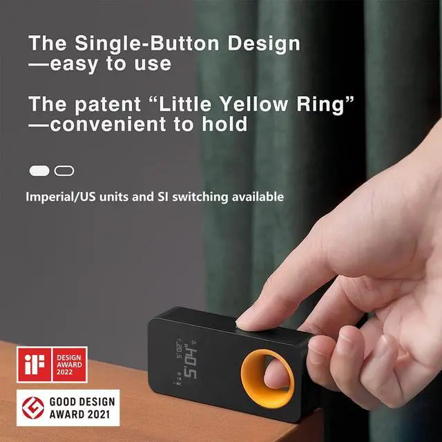 Alt view image 2 of 7 - _Mega Brand Measuring Tool, Pocket-Size 98Ft Digital Laser Tape Measure ±2mm Accuracy, USB-C Rechargeable, OLED Display, Ft/M/in Unit Conversion, Real-time Data Sync, Cool Gadgets for Men & Home Use