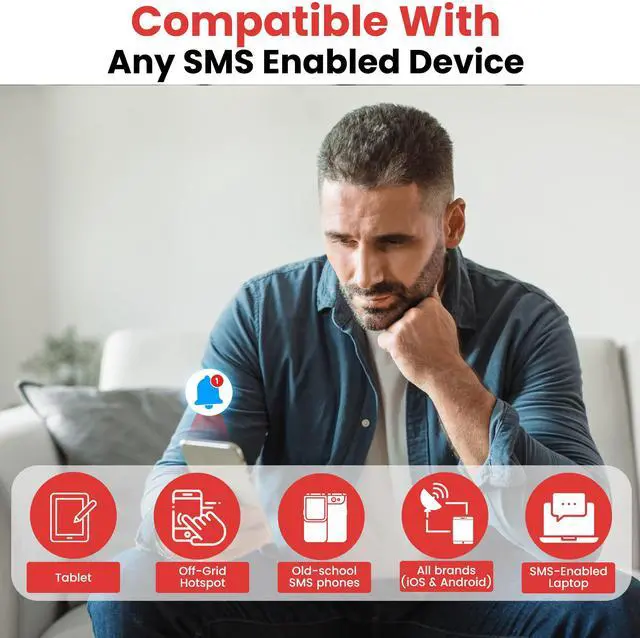 Alt view image 5 of 5 - _Mega Brand Alert, Wi-Fi Motion Sensor, Real-time SMS, Email, Push Alerts, IFTTT, Gun Safes, Cabinets, Home, Office, Easy Install, No Subscription, Long Lasting Rechargeable Battery