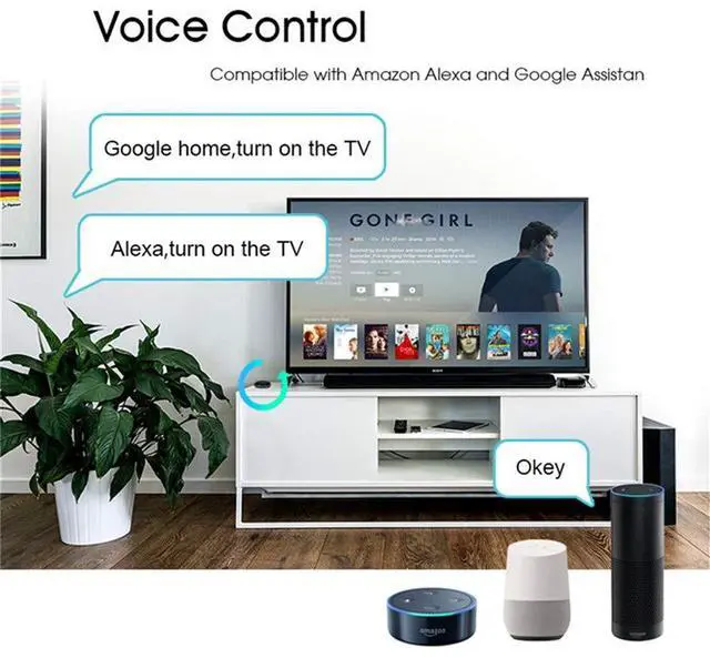 Alt view image 3 of 7 - _Mega Brand WiFi Smart IR Remote Controller Smart Home Infrared Universal Remote Blaster,One for All Control AC TV DVD CD AUD SAT etc,Compatible with Alexa and Google Assistant,No Hub Required