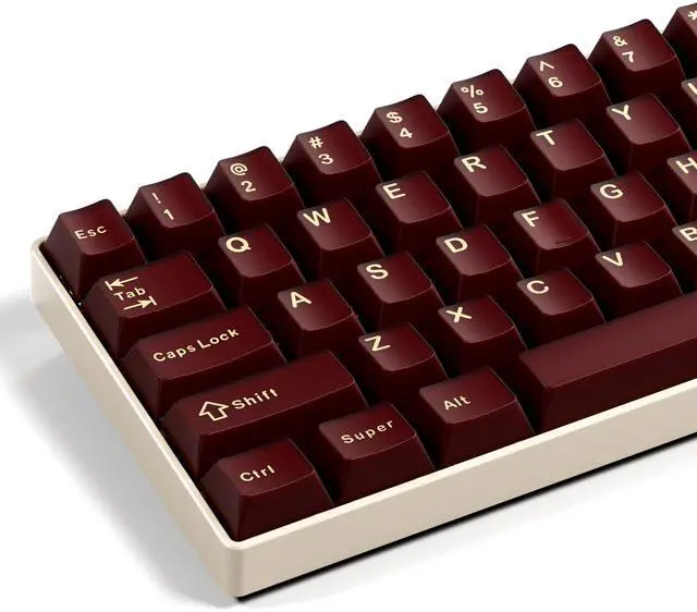 Main image of _Mega Brand XVX Red Keycaps, Double Shot PBT Keycap Set 75 Percent, Cherry Profile Keyboard Keycaps Compatibility with ANSI Layout MX Switches Mechanical Keyboard