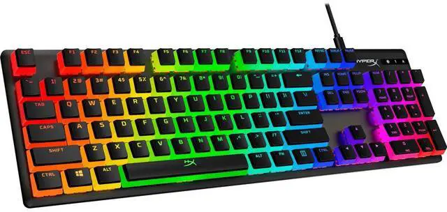 Alt view image 7 of 7 - Pudding Keycaps - Double Shot PBT Keycap Set with Translucent Layer, for Mechanical Keyboards, Full 104 Key Set, OEM Profile, English (US) Layout - Black