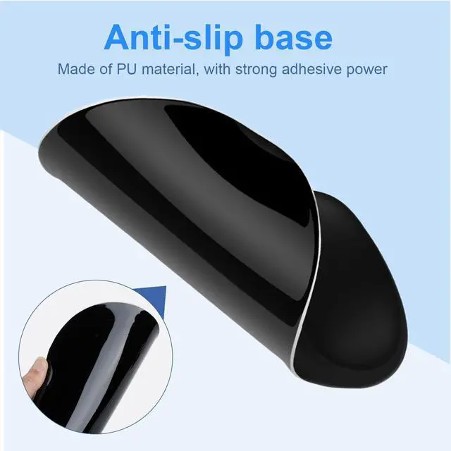 Alt view image 5 of 7 - Ergonomic Mouse Pad with Gel Wrist Support, Comfortable Wrist Rest Mousepad with Non-Slip PU Base for Pain Relief, Desk, Home & Office, Pink Serenity