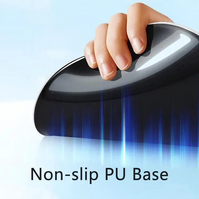 Alt view image 5 of 6 - _Mega Brand Ergonomic Mouse Pad with Wrist Rest, Gel Wrist Support Mousepad, Pain Relief Laptop Computer Mouse Pad, Non-Slip Mouse Pads for Office & Home (Black)