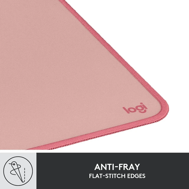 Alt view image 7 of 7 - Logitech Studio Series Desk Mat Large 28x12 Inches - Rubber - Darker Rose | Multifunctional large pad, extended mouse surface, office desk protector, anti-slip base, spill-resistant