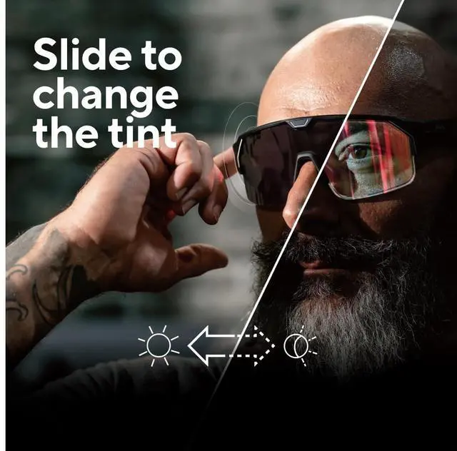 Alt view image 2 of 7 - _Mega Brand Smart Audio Sunglasses Matte Black Frame, Smoke Lenses | Open-Ear Bluetooth Glasses for Men & Women with Electronic Tint Control, Sweat Proof, Sports Eyewear, 100% UV Protection