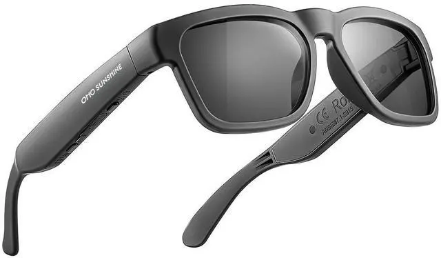 Main image of Polarized Sunglasses with Bluetooth Speaker, Open Ear Audio, Athletic/Outdoor UV Protection and Voice Control