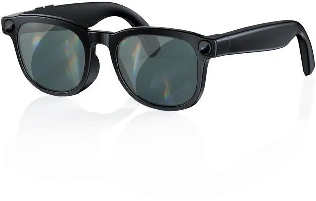Main image of _Mega Brand AI Smart Glasses with 4K HD Camera for Photos & Videos, Hands-Free Vlog Recording, Powered by ChatGPT, Open-Ear Audio, Ultra-Light Design for Driving, Outdoor, Pet & Kid, Black