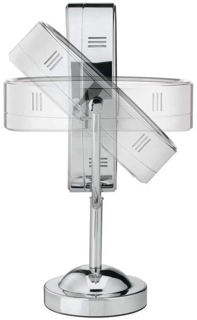 Alt view image 3 of 4 - _Mega Brand Lighted Makeup Mirror, LED Vanity Mirror, 1X/7X Magnifying Mirror, Double Sided, Corded in Polished Chrome