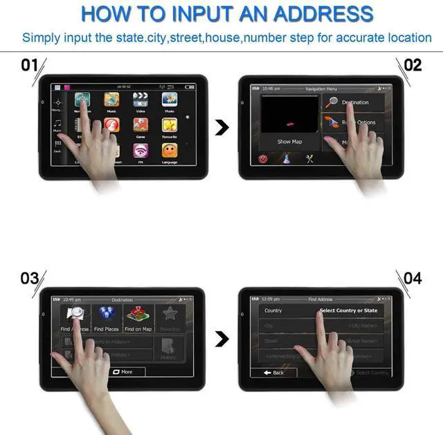 Alt view image 3 of 7 - _Mega BrandGPS Navigator for Car Truck RV 9'' HD Touchscreen, Latest 2025 Map with Custom Truck Routing, Lane Guidance, Turn-by-Turn Voice Directions, Speed & Red Light Alerts, Free Lifetime Updates