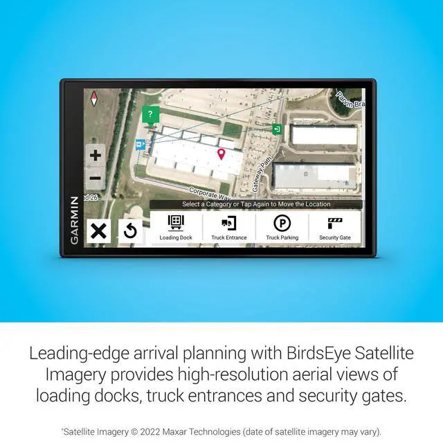 Alt view image 5 of 6 - _Mega Brand dezl OTR610, Large, Easy-to-Read 6" GPS Truck Navigator, Custom Truck Routing, High-Resolution Birdseye Satellite Imagery