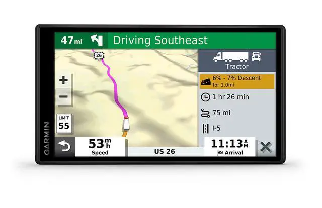 Alt view image 5 of 6 - _Mega Brand Dezl OTR500, 5.5-inch GPS Truck Navigator, Custom Truck Routing and Load-to-Dock Guidance, 010-02603-00