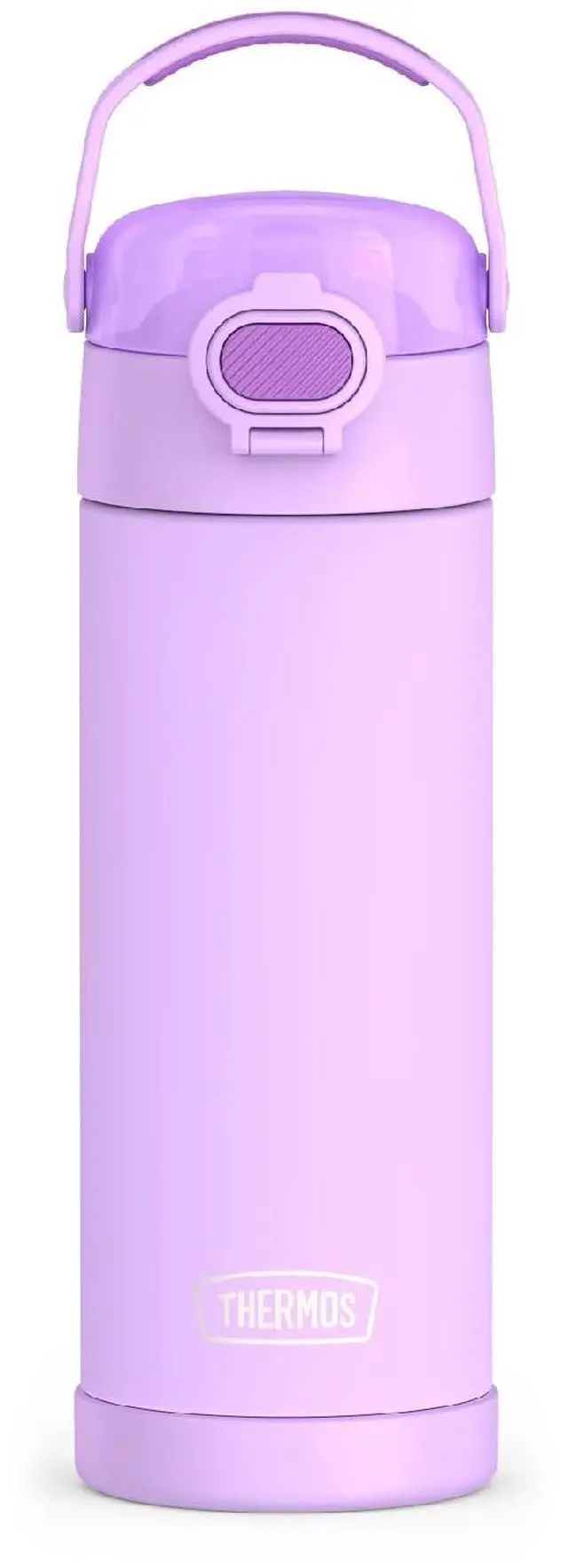 Main image of FUNTAINER Water Bottle with Spout, 16oz, Neon Purple | Kids Stainless Steel Insulated Water Bottle, Keeps Drinks Cold Longer for School & Play, BPA-Free