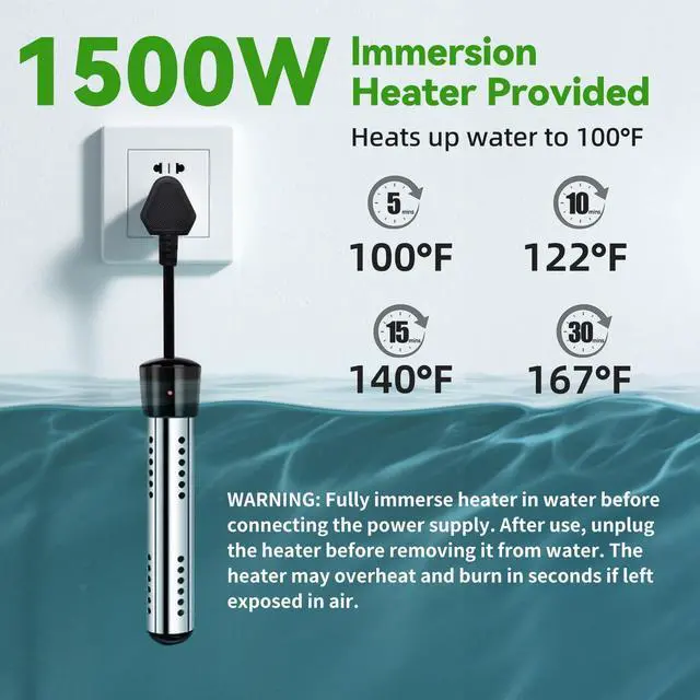 Alt view image 2 of 7 - _Mega Brand Portable Camping Shower with Heater, Long-Lasting 6000mAh Rechargeable Camping Shower with Sprayer Head,4 Spray Modes,IPX7 Waterproof Outdoor Camp Pump for Hiking, Travel, Car, Pet