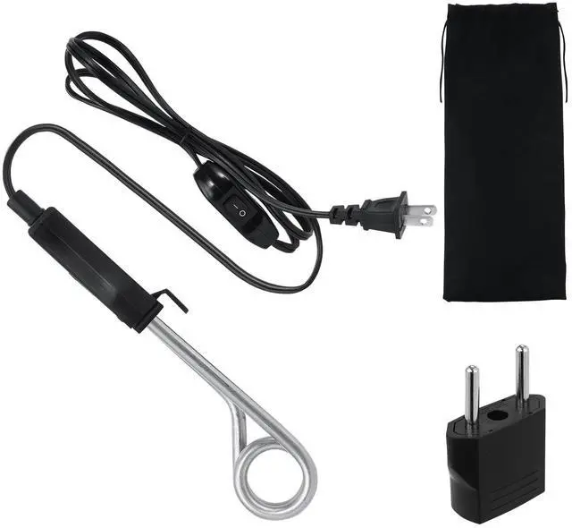 Main image of Portable Immersion Cup Mug Water Heater Traveling/Camping Accessories - 300W with On/Off Switch - 120/240V Dual Voltage Travel Adapter - Electric Kettle Alternative - Warmer for Ta Coffee Hot Drinks