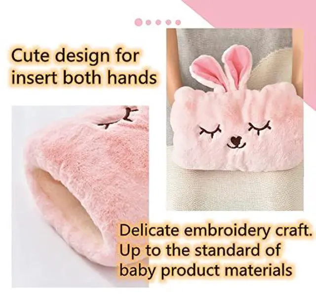 Alt view image 4 of 5 - _Mega Brand Cute Hot Water Bottle with Soft CoverPortable Rechargeable Electric Hot Water Bag for Menstrual CrampsHot Compress Heating Pad,Plush Bunny Hand WarmerSpring Expressive Gift