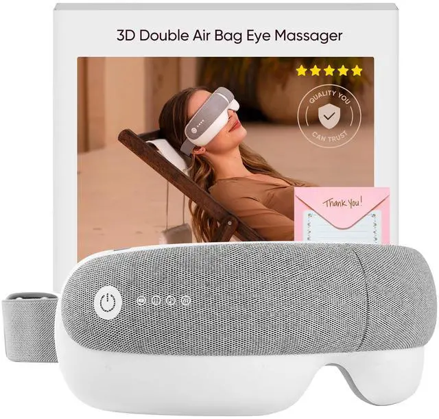 Main image of _Mega Brand Bluetooth Heat Sleep mask,Parents Gift Sets |with Storage Bag & Greeting Card | Migraine Relief,Relaxation,Bedtime Stress Relief | White Noise,3D airbag kneading| Smart Head Massager