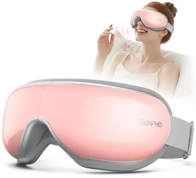 Main image of _Mega Brand Eye Massager with Voice Controlled for Migraines, Birthday Gift for Women Her Mom, Eyeris 1V Bluetooth Music Heated Care Machine, Relax & Reduce Strain Dark Circles