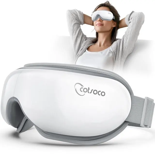 Main image of _Mega Brand Eye Massager with Heat, Birthday Gifts for Women, Heated Eye Mask with Bluetooth Music, Relax & Reduce Strain Dark Circles and Improve Sleep, Gift for Mom Dad Women Men