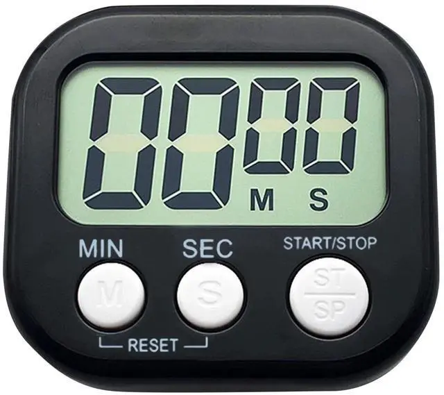 Main image of SOEWIOU 1 Package of Small Digital Kitchen Timers - Countdown & Count-Up Functions, Magnetic Back, Perfect for Cooking & Baking