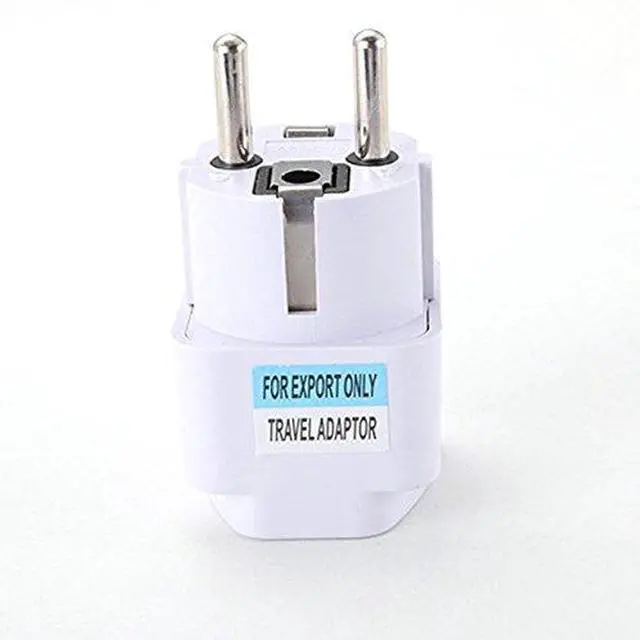 Alt view image 6 of 6 - UE3360AK 2 Packs Universal AU US UK to EU Europe Plug AC 250V Power Travel Adapter White