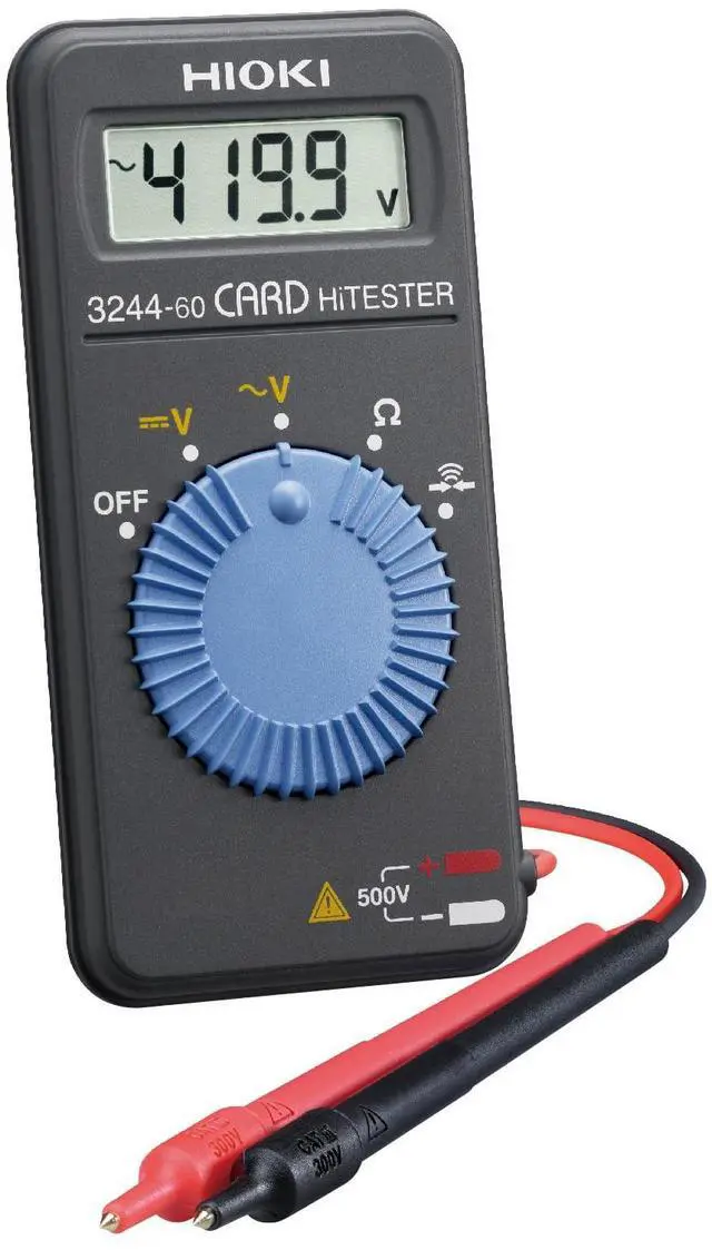 Alt view image 2 of 6 - _Mega Brand 3244-60 Card HiTester and Digital Multimeter, 41.99 Megaohms Resistance, 500V AC/DC Voltage