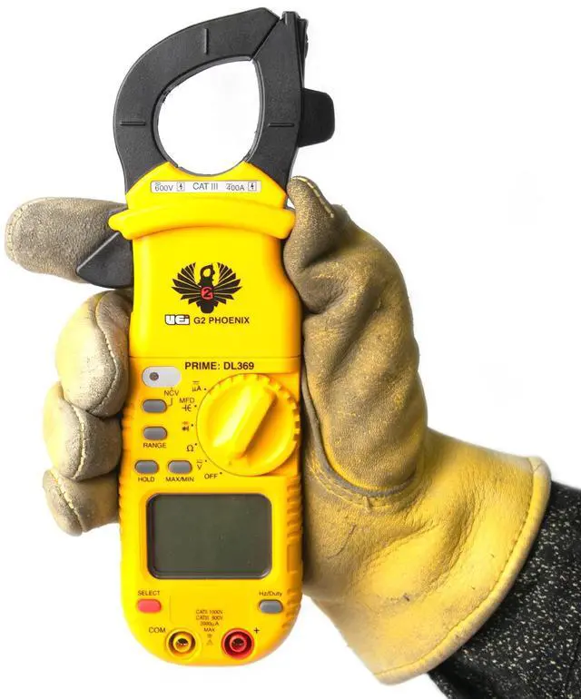 Alt view image 3 of 7 - DL369 Digital Clamp Meter HVAC Auto-Ranging 4000 Counts Volt Meter AC Amp Meter Measures AC Current AC/DC Voltage & Microamps Capacitance Resistance Diodes NCV Continuity Tester Live Wire Test
