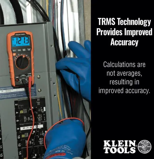 Alt view image 5 of 7 - MM420 Digital Multimeter, Auto-Ranging TRMS Multimeter, 600V AC/DC Voltage, 10A AC/DC Current, 50 MOhms Resistance