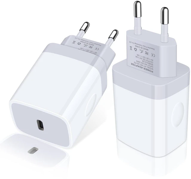 Main image of Charger EU Fast 20W USB C Charger Block Travel Plug Power Adapter | For iPhone 17/16e/16/16 Pro/16 Pro Max/16 Plus/15/15 Pro/14/14 Pro/13 Pro Max/13/12/Mini/XS/XR/X/SE Samsung S26 Ultra Android