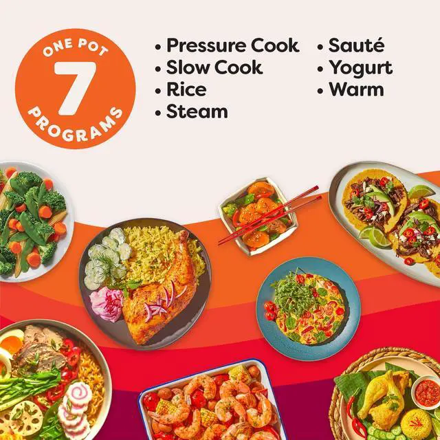 Alt view image 3 of 7 - _Mega Brand Duo 7-in-1 Electric Pressure Cooker, Slow Cooker, Rice, Steamer, Sauté, Yogurt Maker, Warmer & Sterilizer, Includes App With Over 800 Recipes, Stainless Steel, 6 Quart