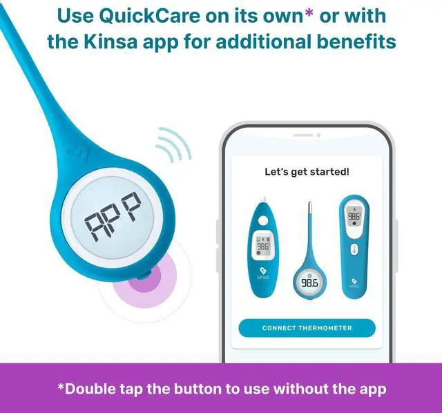 Alt view image 3 of 7 - Smart,Fever, Digital Medical Baby, Kid and Adult Termometro - Accurate, Fast, FDA Cleared Thermometer for Oral, Armpit or Rectal Temperature Reading - QuickCare