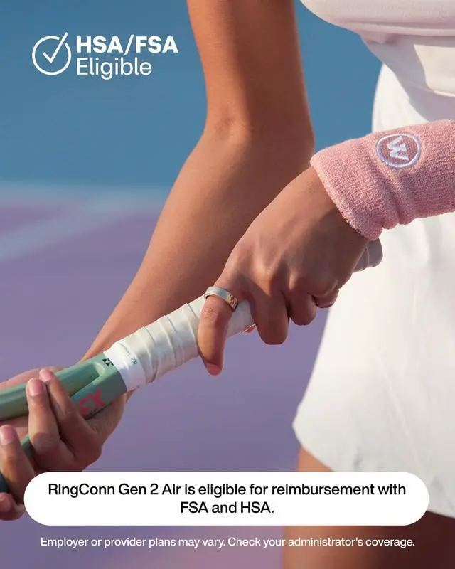 Alt view image 7 of 7 - _Mega Brand Gen 2 Air, Ultra-Thin AI Smart Ring, 10-Day Battery Life, Fitness/Sleep/Stress/HR Tracker for Women&Men, No App Fee for Standard Features, iOS & Android Compatible (Size 10, Galaxy Sliver)