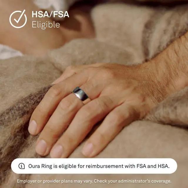 Alt view image 6 of 7 - _Mega Brand Ring 4 - Silver - Size 8 - Smart Ring - Unique Sizing, Not Standard US Ring Sizes - Size First - Sleep Tracking Wearable - Heart Rate - Fitness Tracker - Up to 8 Days of Battery Life