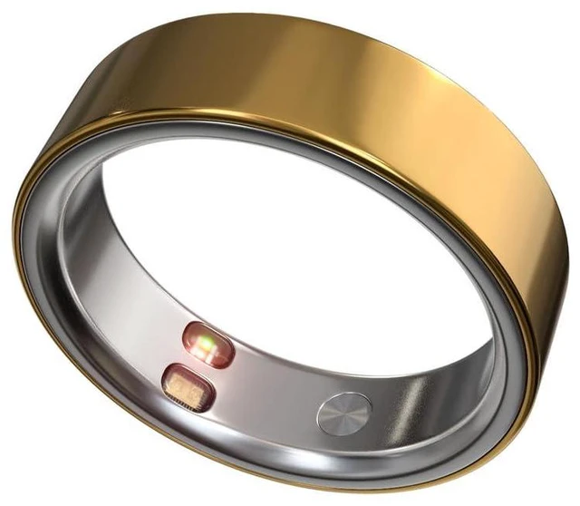 Main image of Smart Ring Health Tracker 5ATM Waterproof Sport Ring Exclusive Vibration Alerts Titanium Blood Oxygen/Sleep/Emotional Management Women Cycle Prediction Compatible with iOS/Android Sunlight Gold 13.5