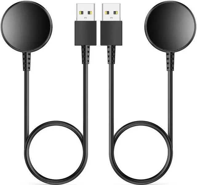 Main image of _Mega Brand 2-Pack for Samsung Watch Charger Compatible with Galaxy 7/6/6 Classic/5/5 Pro/4/4 Classic/3/Active Ultra/FE Galaxy-Watch Cable USB Magnetic Charging-3.3ft/1m