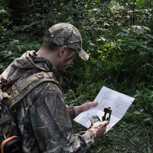 Alt view image 7 of 7 - 4074 Military Compass Lensatic Sighting-Multifunctional, Fluorescent, Waterproof and Shakeproof with Inclinometer and Carrying Bag for Camping, Hiking, Hunting