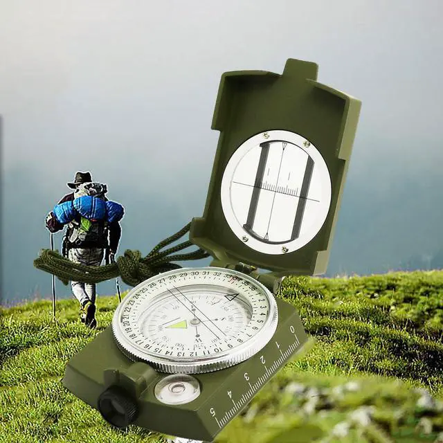 Alt view image 7 of 7 - Compass, Hiking Compass for Survival with Lensatic Water-Resistant Durable and Pocket-Sized