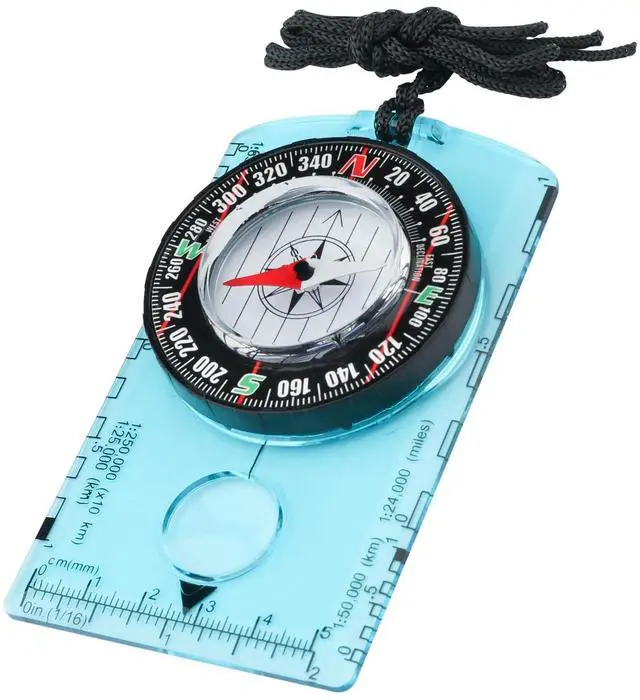 Main image of Blue Compass for Kids,Wilderness Survival Compass for Hiking